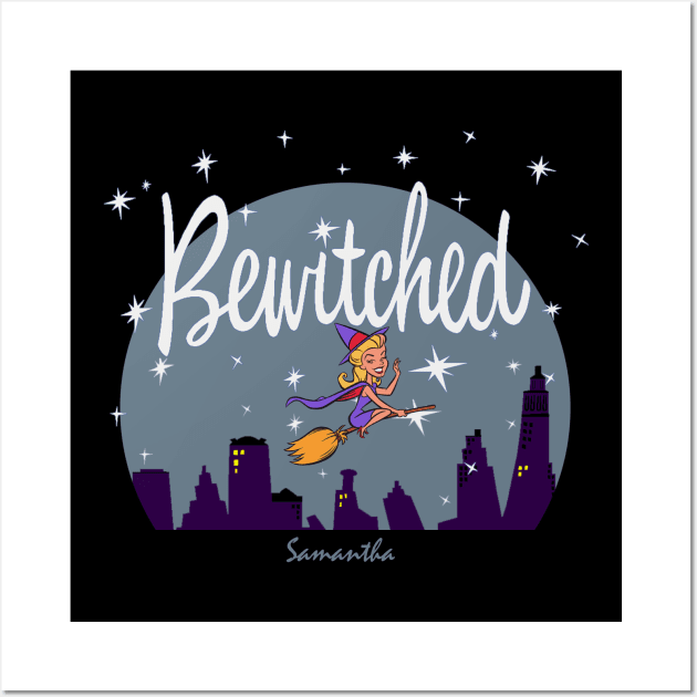 Bewitched To The Moon Wall Art by Nwebube parody design